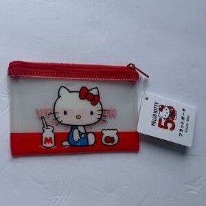 Hello Kitty Red and White Zipper Pouch